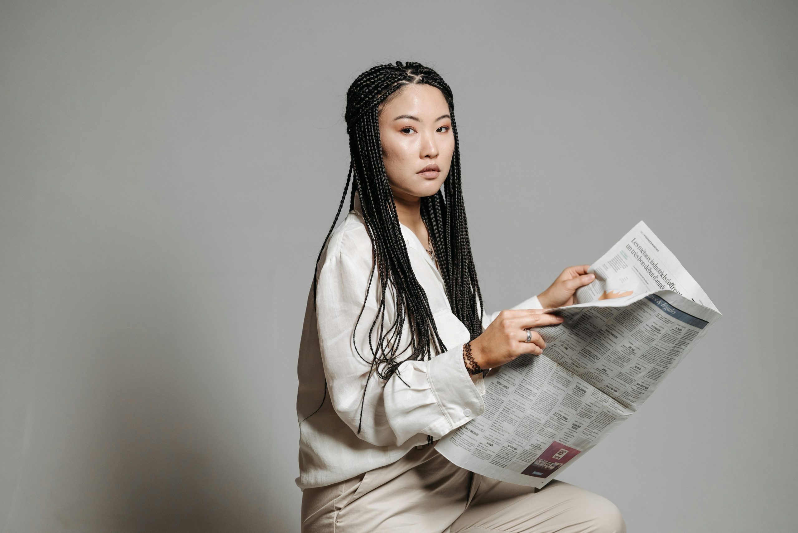 A person looking anxious after reading distressing news.